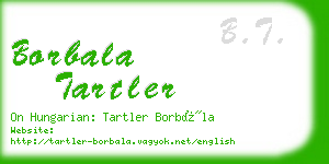 borbala tartler business card